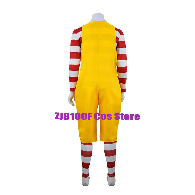 M Uncle Clown Cosplay Anime Parent-Child Costume Jumpsuits Fastfood Yellow Clown Clothing for Kids Halloween Christmas Cosplay - Big Tim's Magic Emporium