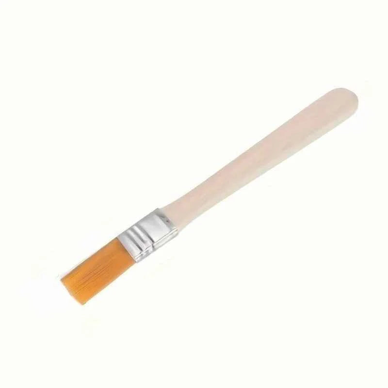 50pcs Nylon Paint Brushes with Wooden Handles, 5-Inch, Yellow Bristles, Ideal for Wall, Door, Cabinet, Furniture, Fence Painting