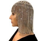 Rhinestone Fringe Headpiece