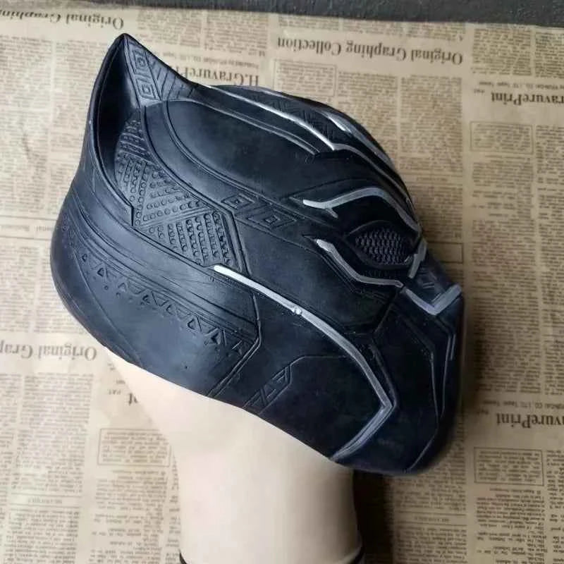 Cosplay Movie Helmet Movie Props Live Black Panther Mask Christmas Roleplaying Mask Silicone Realistic Mask Cosplay Panther Mask