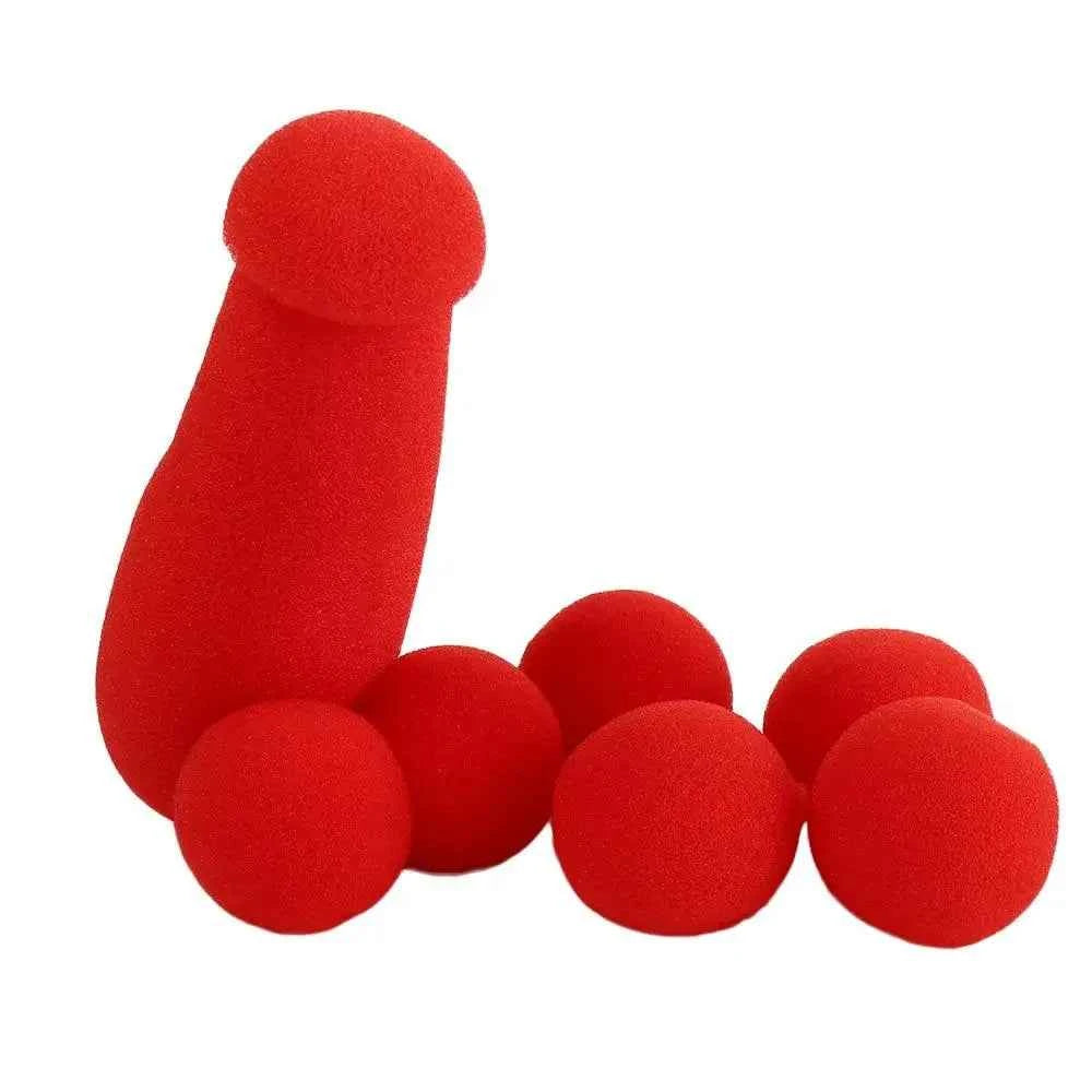 Red Sponge Balls Magic Trick Sponge Funny Gadgets Gimmick Small Sponge Brother Performing Magic Prop Magic Red Sponge