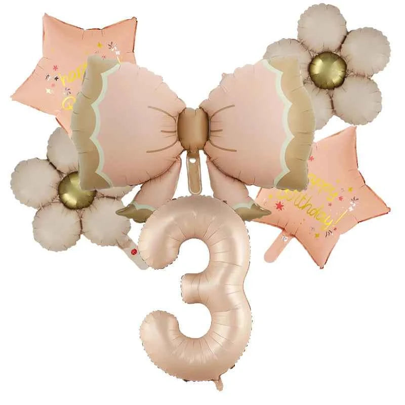 Butterfly Balloons 2 3 4 5th Birthday Decor for Girls Pink Butterfly Foil Balloons for Butterfly Themed Party Wedding  Decors