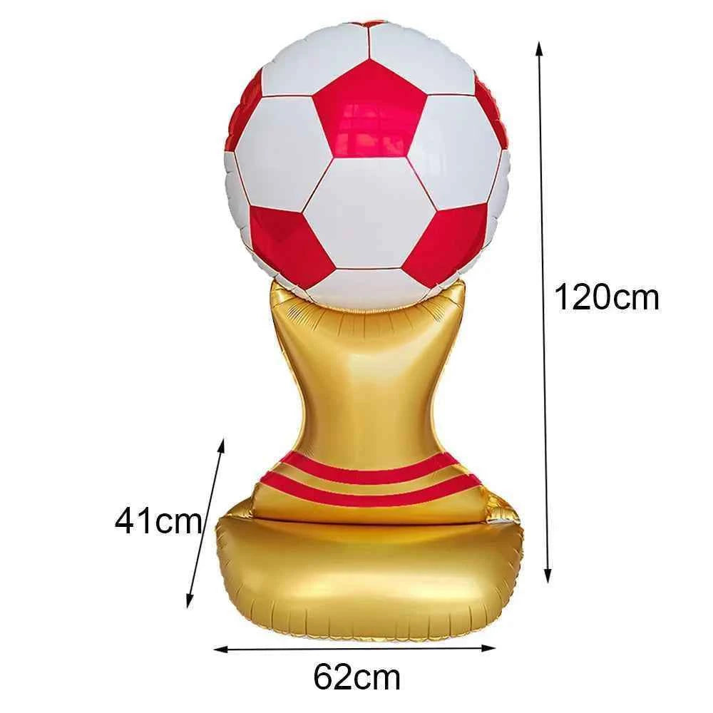 Soccer Party Decoration Balloons Soccer Balls Football Sneakers Trophy Foil Balloons for Birthday Sports Theme Party Supplies