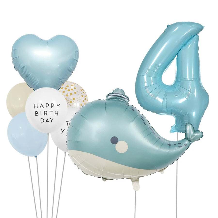 Baby Shower Decorations Number Balloons Birthday Party Decorations Kids Aluminium Foil Ballon Wedding Party Supplies Globals