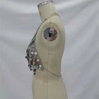 European & American Hot Girl Style Sequined Hoop Strapless Top Multi-Layer Hand-Woven Chain Sexy Body Chain