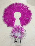 The Stardust Mirage – Premium Mohawk Feather Samba Carnival Headdress