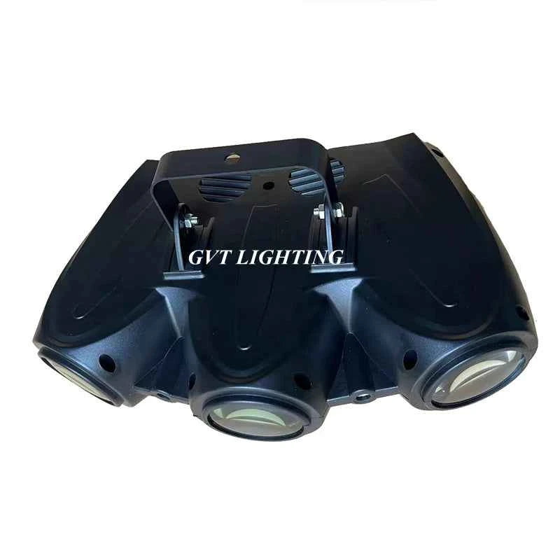 30W RGBW Colorful Pattern Stage Effect Light Sound Control Self-Propelled LED Three Head Airship Projector DJ Disco Party Lights