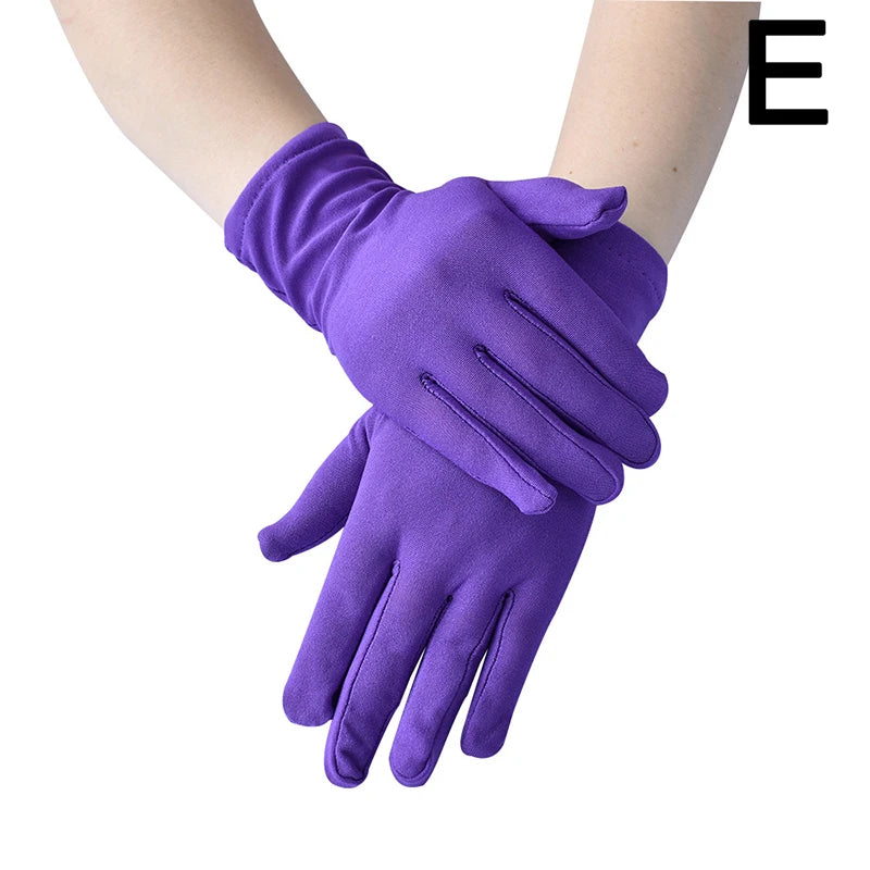 Festival Full Finger Performer Gloves Elastic Breathable Colorful Mitten Dance Cosplay Party Wedding Etiquette Glove Accessories - Big Tim's Magic Emporium
