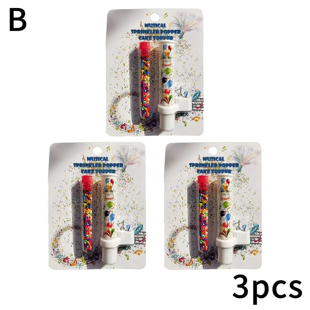 Surprise Candles Happy Birthday Cake Decorated Candles Creative Catapult Candy Effects Decorated Candles