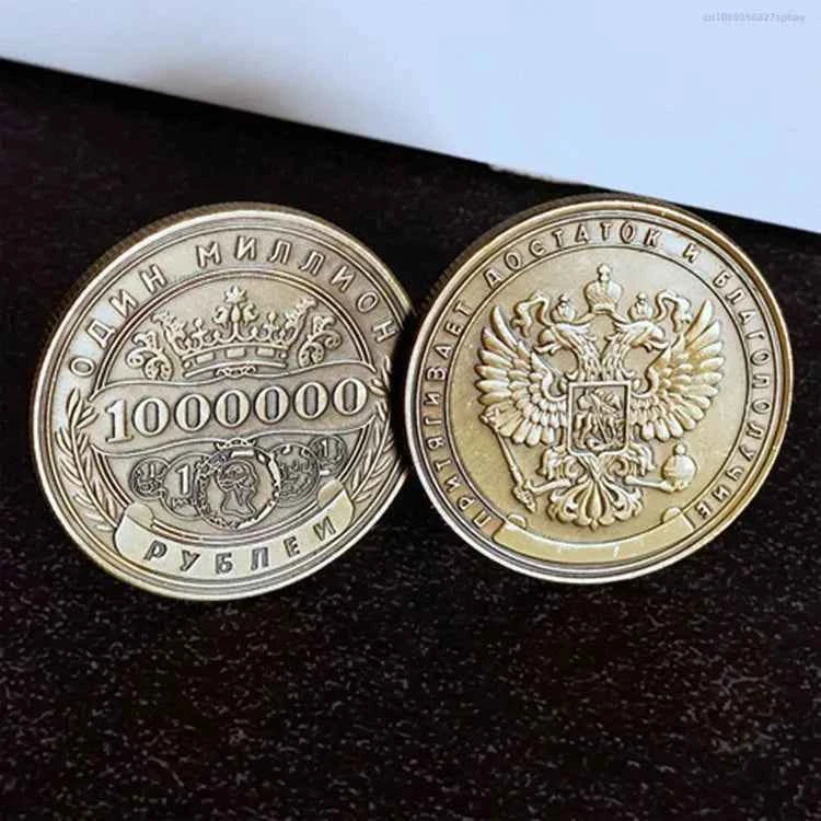 Commemorative Coin Million Ruble Home Coin collection medallions coins Russian 1 PCS European style Decor Commemorative Coin