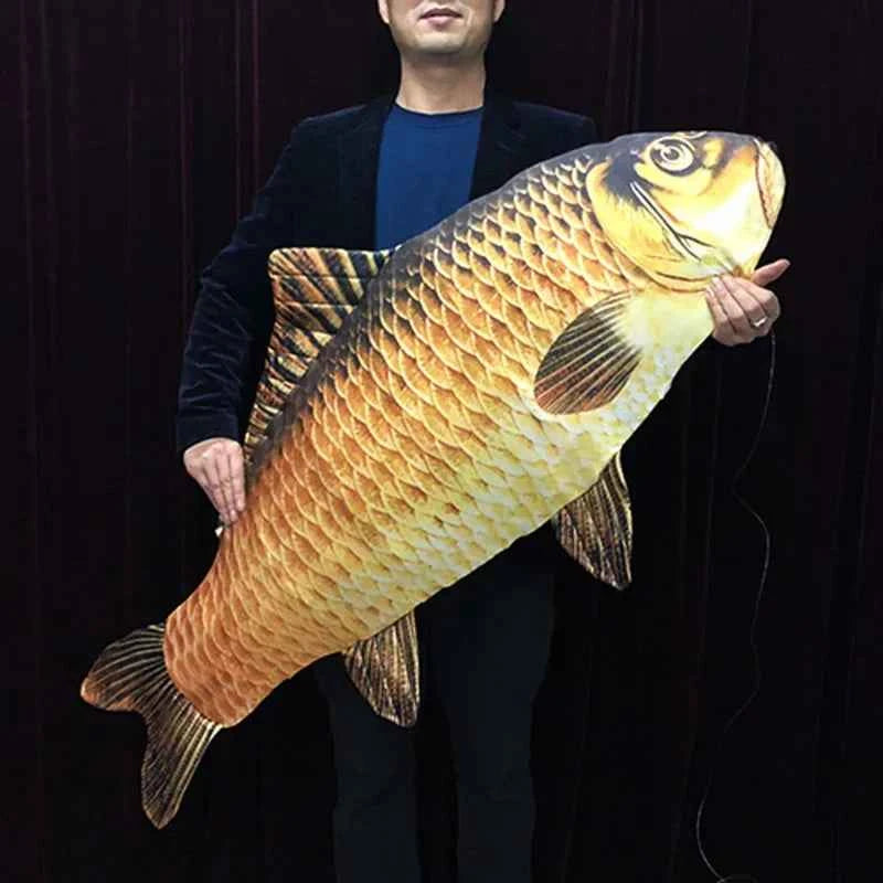 New Appearing Fish 130cm Large Stage Magic Tricks Fish Appear from Bag Magia Magie Magicians Prop Accessory Illusion Gimmick - Big Tim's Magic Emporium