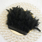Multicolor Turkey Feather Trim Fringe Fluffy Ribbon