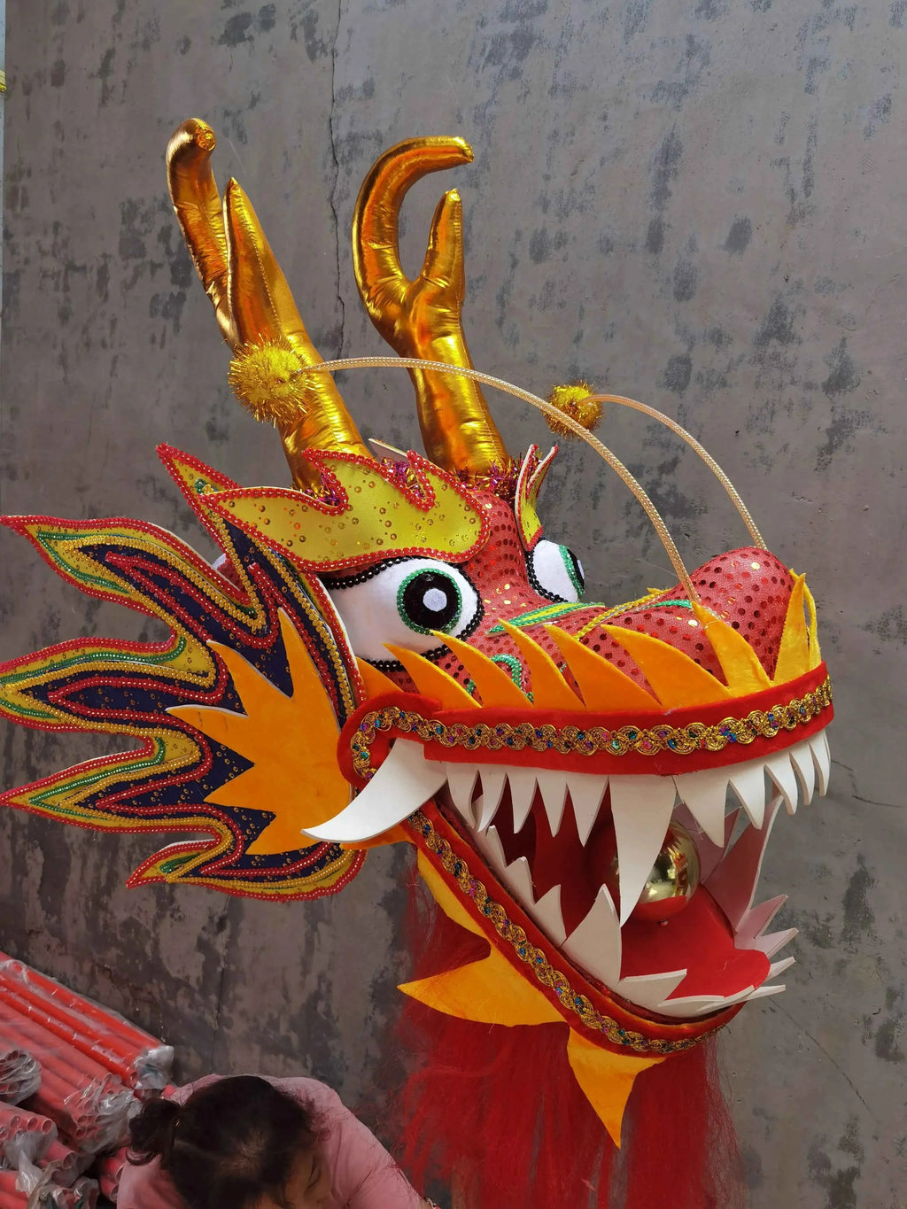 Dragon Dance Props Competitive   Clothing Professional Lion Leading Performance