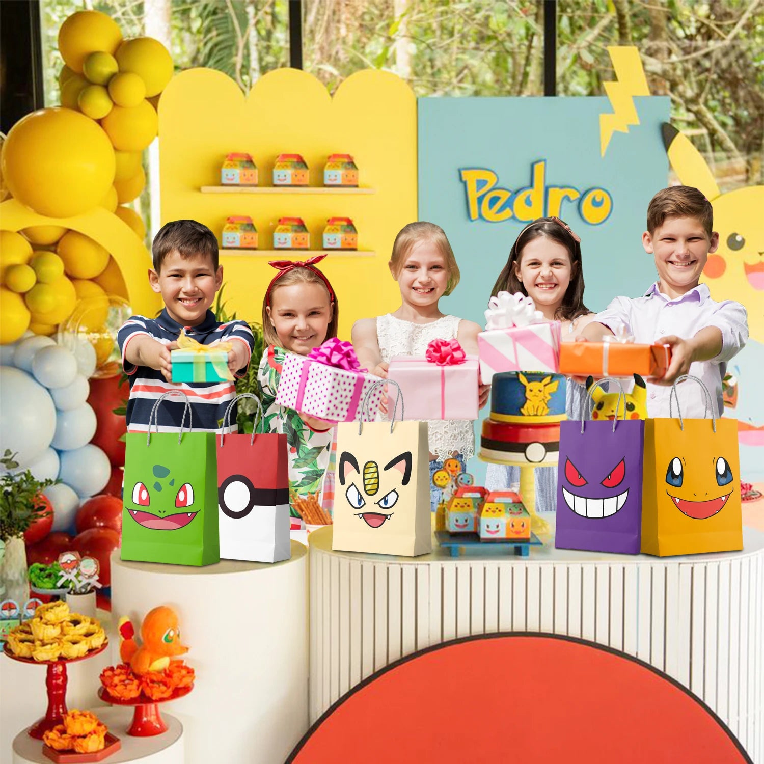Pikachu Party Favour Bags-24 Pcs Pokemon Pikachu Party Bags for Pikachu Birthday Party Decorations&Pikachu Party Supplies - Big Tim's Magic Emporium