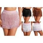 The Stardust Havana Fringe Skirt – High-Waist Tiered Tassel Performance Skirt