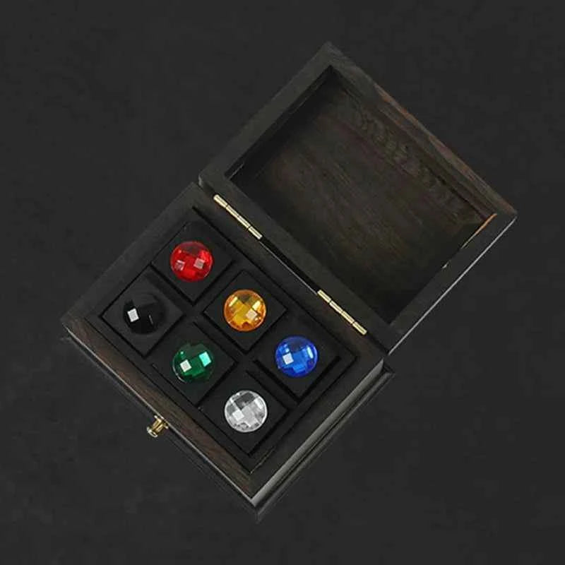 Amazing Jewelry Box Magic Tricks Prediction Magia Predict Chosen Color Stone Magician Close Up Illusions Gimmick Mentalism Props