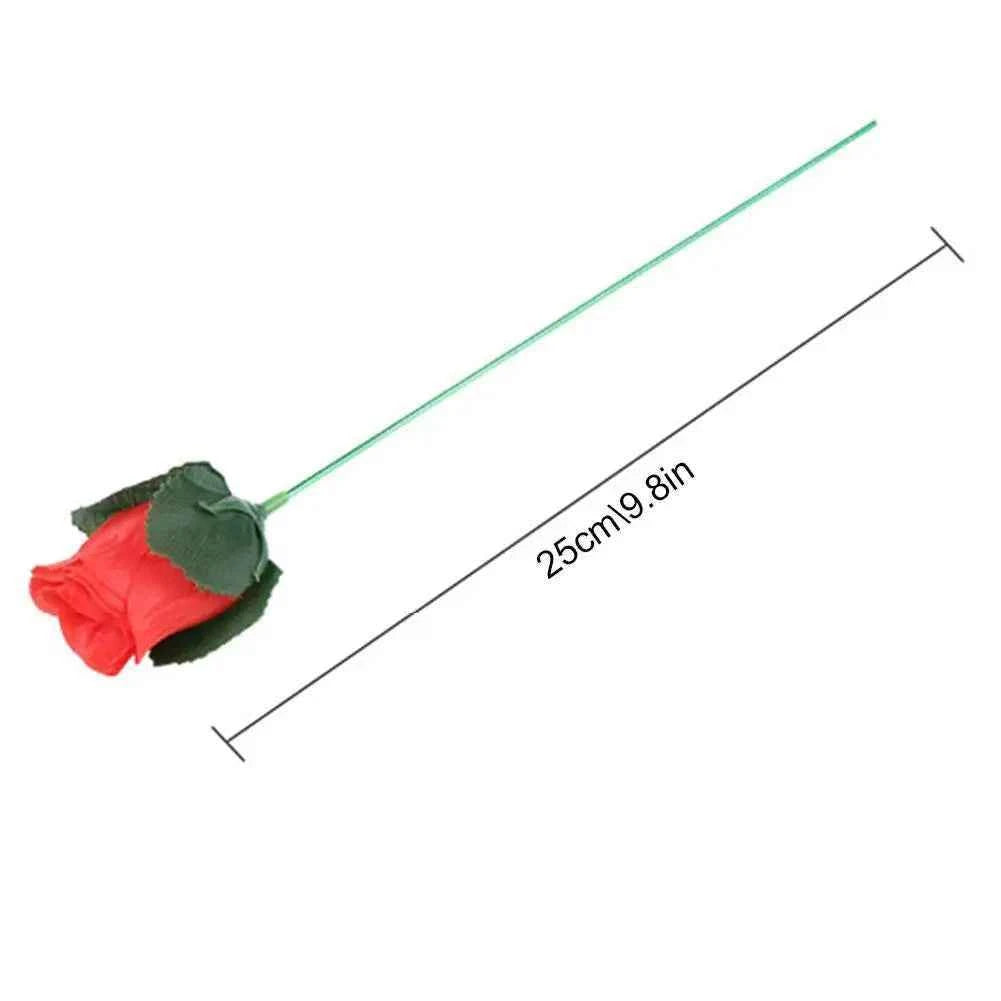 Romantic Fire Rose Magic Trick Prop Torch to Rose Magic Gimmick Stage Performance Magic Toy Valentine Day Proposal Magic Props