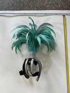 The Stardust Dionysia – Mint Green Feather Carnival & Masque Ball Headdress