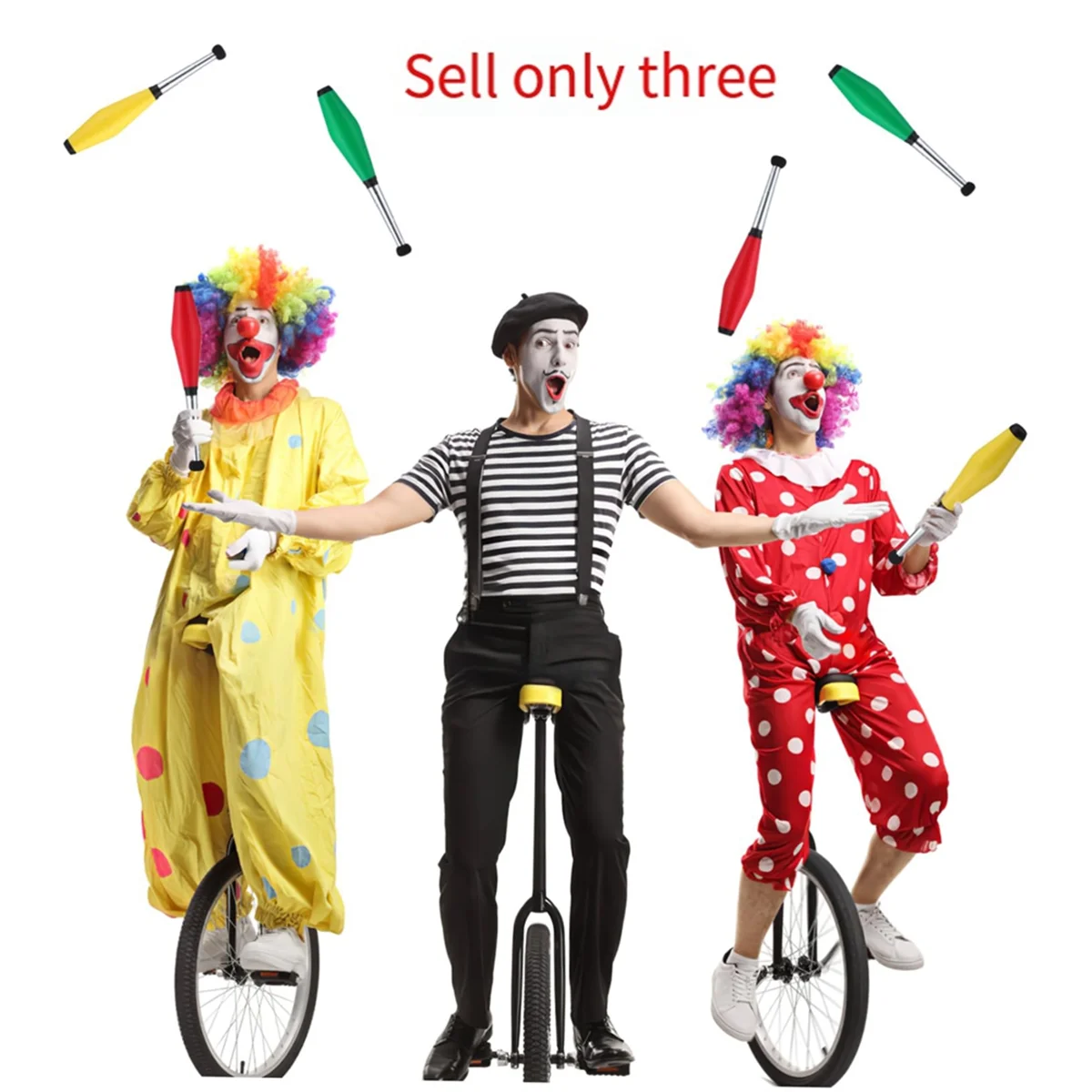3 Pcs Juggling Stick Juggling Prop Stage Juggling Sticks Stage Performance Sticks Juggling Clubs Beginner