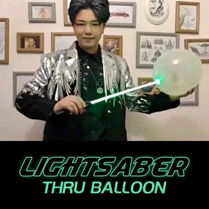 High-tech Lightsaber Thru Balloon Magic Tricks Magician Penetration Magia Show Stage Illusions Gimmicks Mentalism Props - Big Tim's Magic Emporium