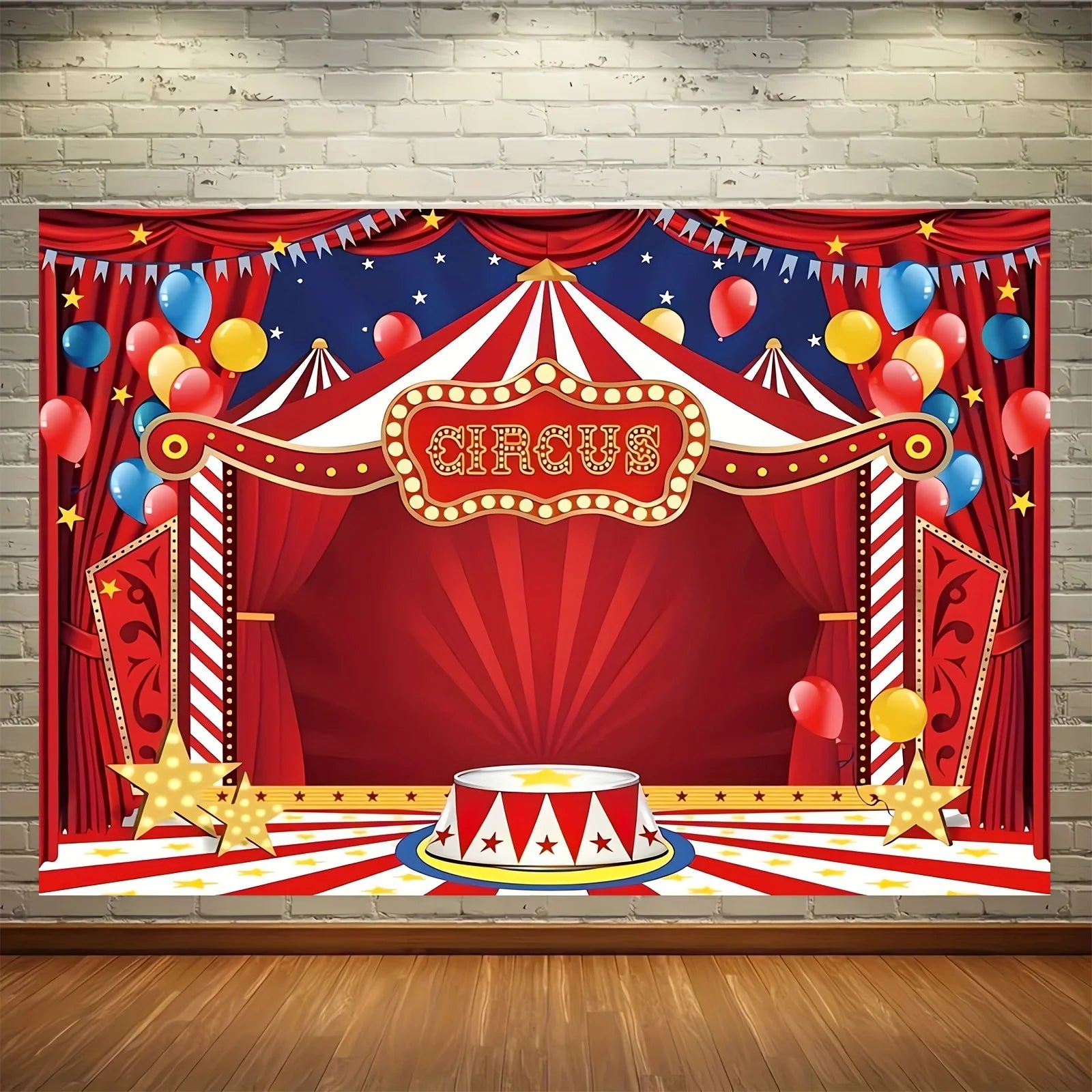Circus Carnival party background Fabric Carnival theme party decoration background Circus birthday party background - Big Tim's Magic Emporium