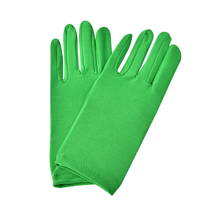Festival Full Finger Performer Gloves Elastic Breathable Colorful Mitten Dance Cosplay Party Wedding Etiquette Glove Accessories - Big Tim's Magic Emporium