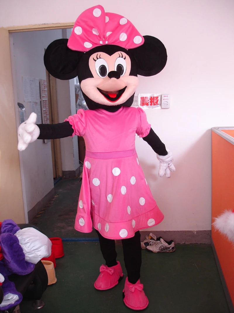 Mickey & Minnie Mouse Santa Mascot Costume | Adult Holiday Cosplay & Event Outfit - Big Tim's Magic Emporium