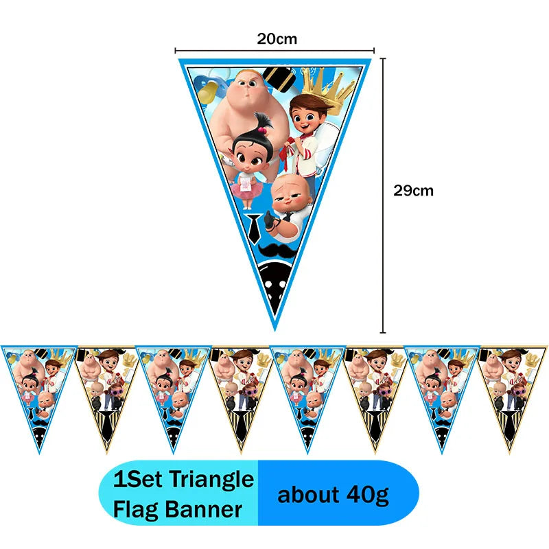 Boss Baby Theme Disposable Party Cake Topper Birthday Party Cake Topper Cake Park Party Decoration Baby Shower Party Supplies - Big Tim's Magic Emporium