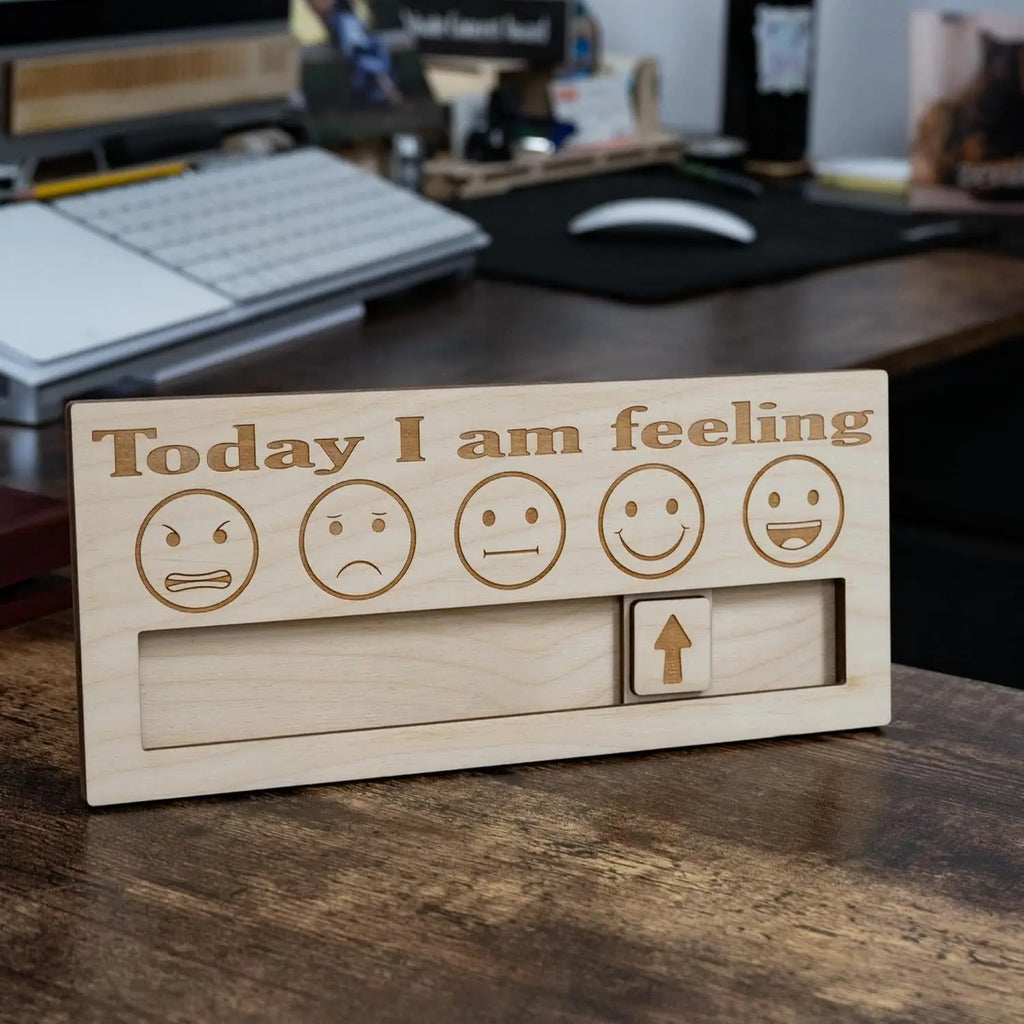 Emotions, Mood, Barometer, Personal Wooden Emotions, Cute Decorations, Christmas and Halloween Gifts, The Best Gifts for Friends - Big Tim's Magic Emporium