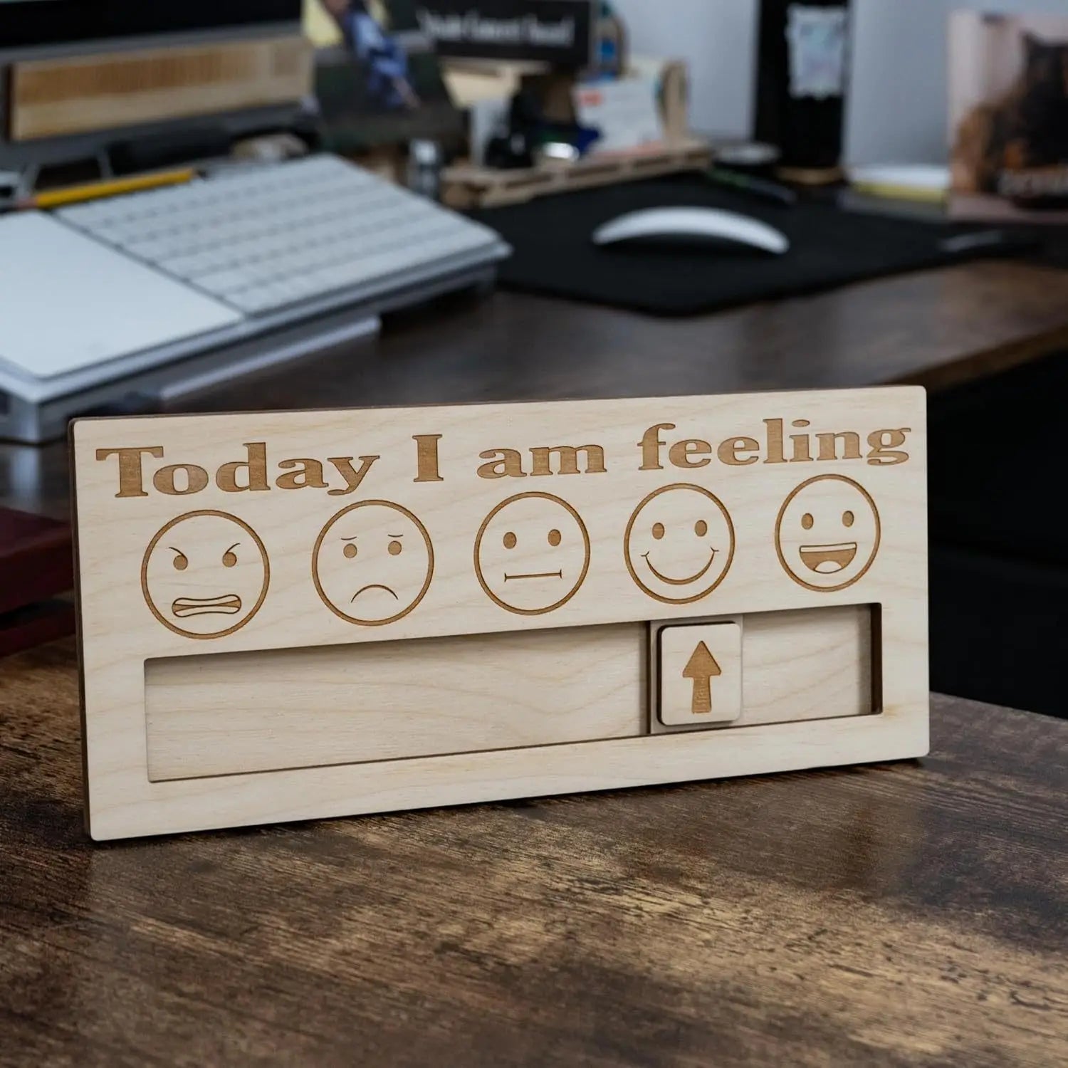 Emotions, Mood, Barometer, Personal Wooden Emotions, Cute Decorations, Christmas and Halloween Gifts, The Best Gifts for Friends - Big Tim's Magic Emporium
