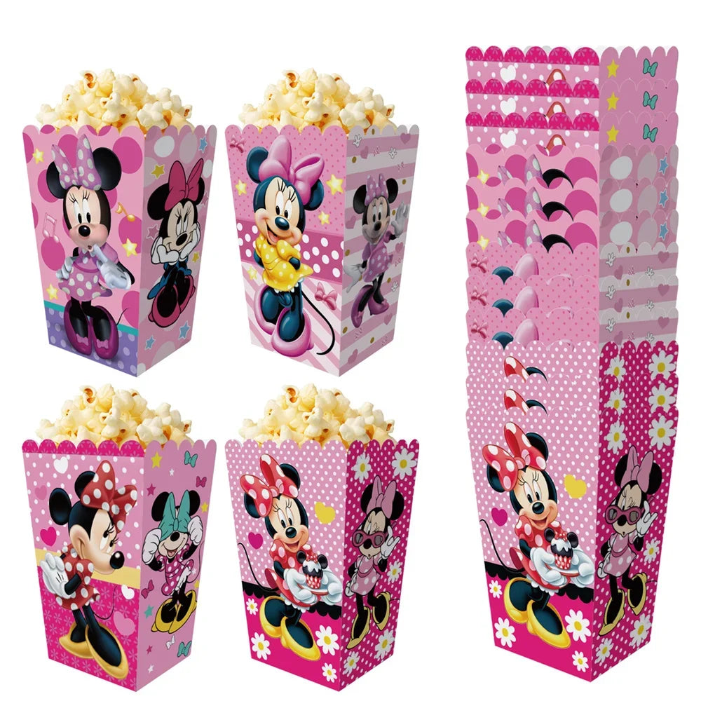 Mickey Minnie Party Decorations Popcorn Boxes French Fries Boxes For Kids Birthday Party Boys Girls Party Supplies Party Favors - Big Tim's Magic Emporium