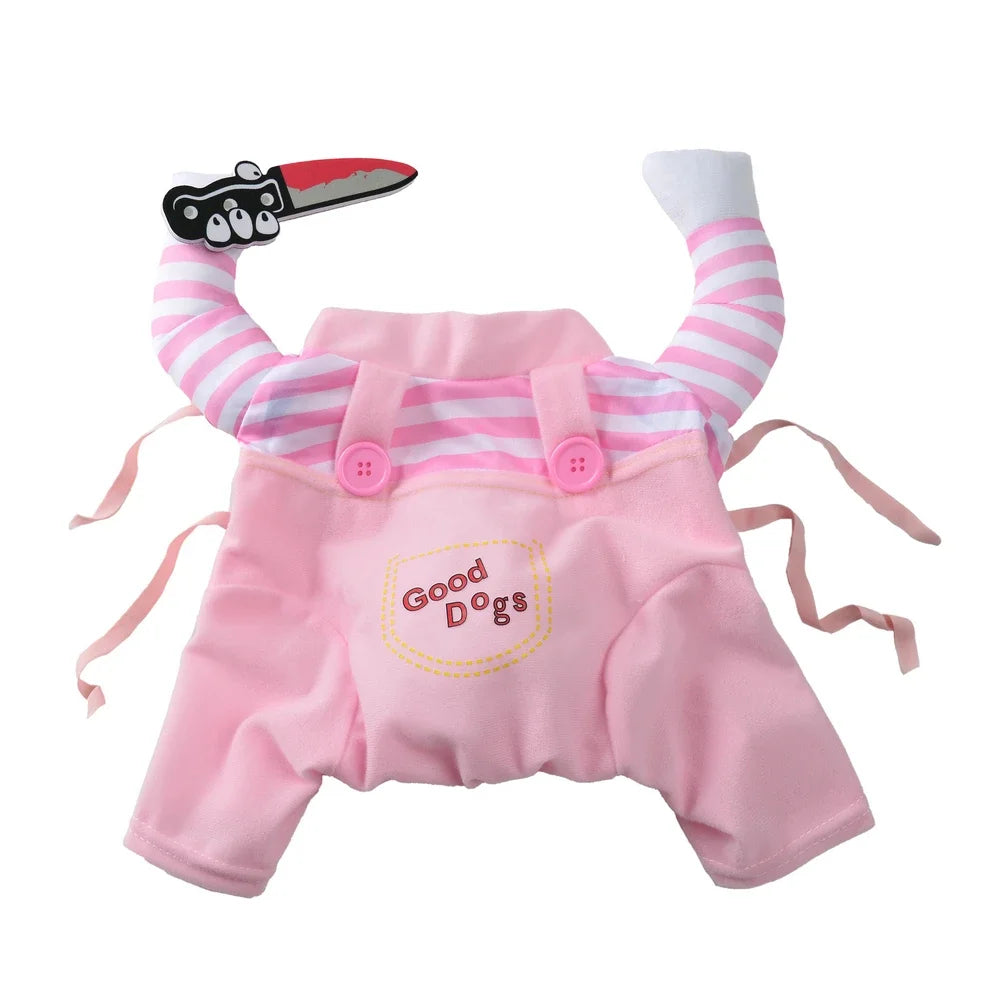 Pet Dog Cosplay Costume For Small Medium Dogs Cats Funny Party Dress Up Puppy Clothing Halloween Kitten Outfits Bulldog Jacket