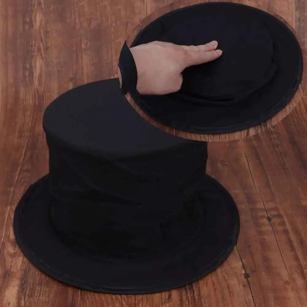 Collapsible Folding Magic Hat Magic Props Anything Appears Hat Magic Tricks Performance Black Magician Hat Props Talent Shows - Big Tim's Magic Emporium