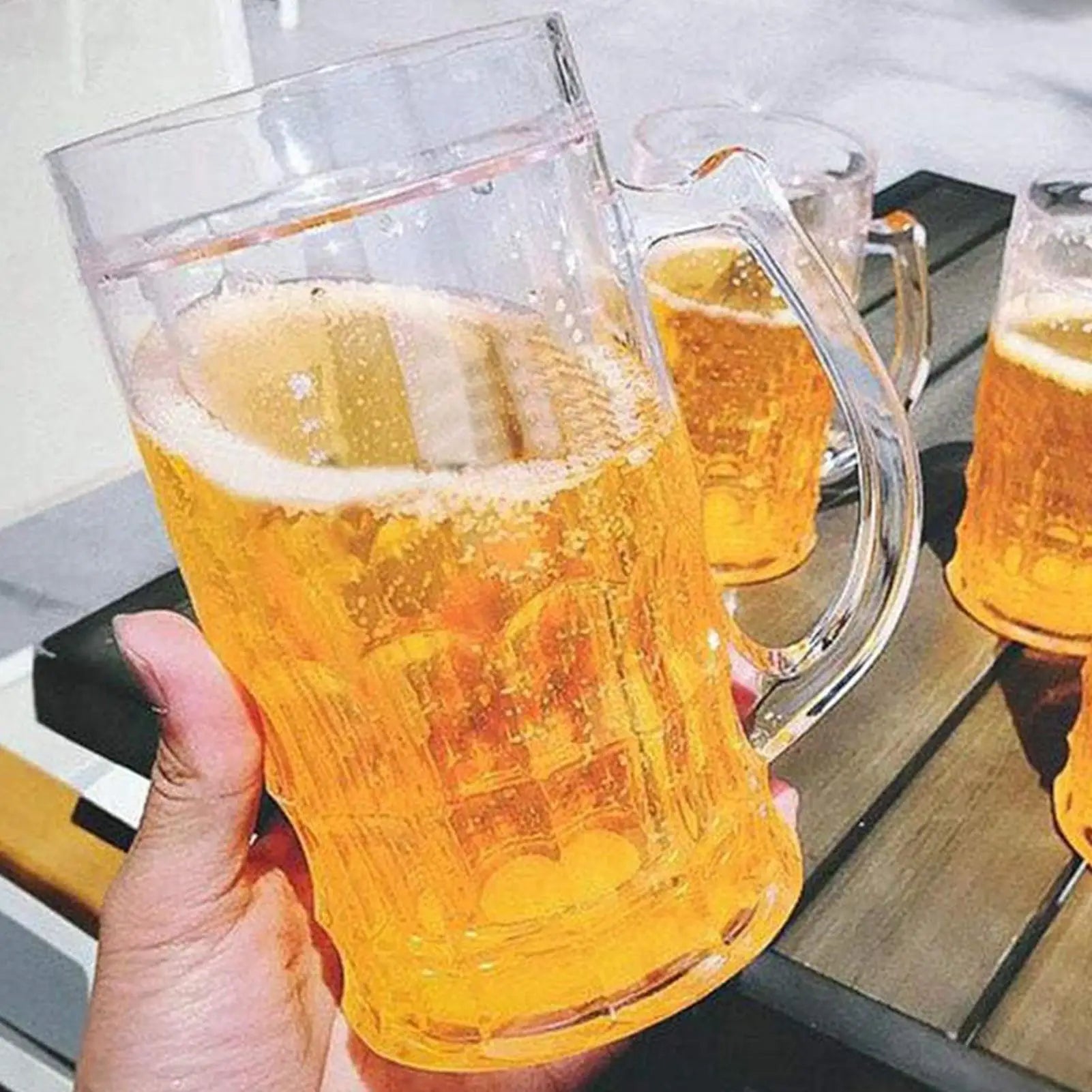 Fake Beer Mug Funny Water Cup, Novelty Prank Toy & Gag Gift for Adults Coworkers, Creative Desk Ornament for Office Home Decor - Big Tim's Magic Emporium