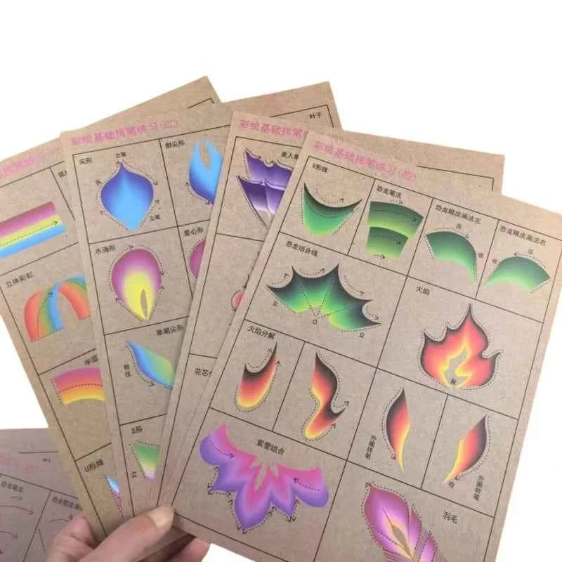 Face Painting Practice Board Copy Practice Suitable For Newcomers To Learn Washable and Reusable Body Painting Practice Template