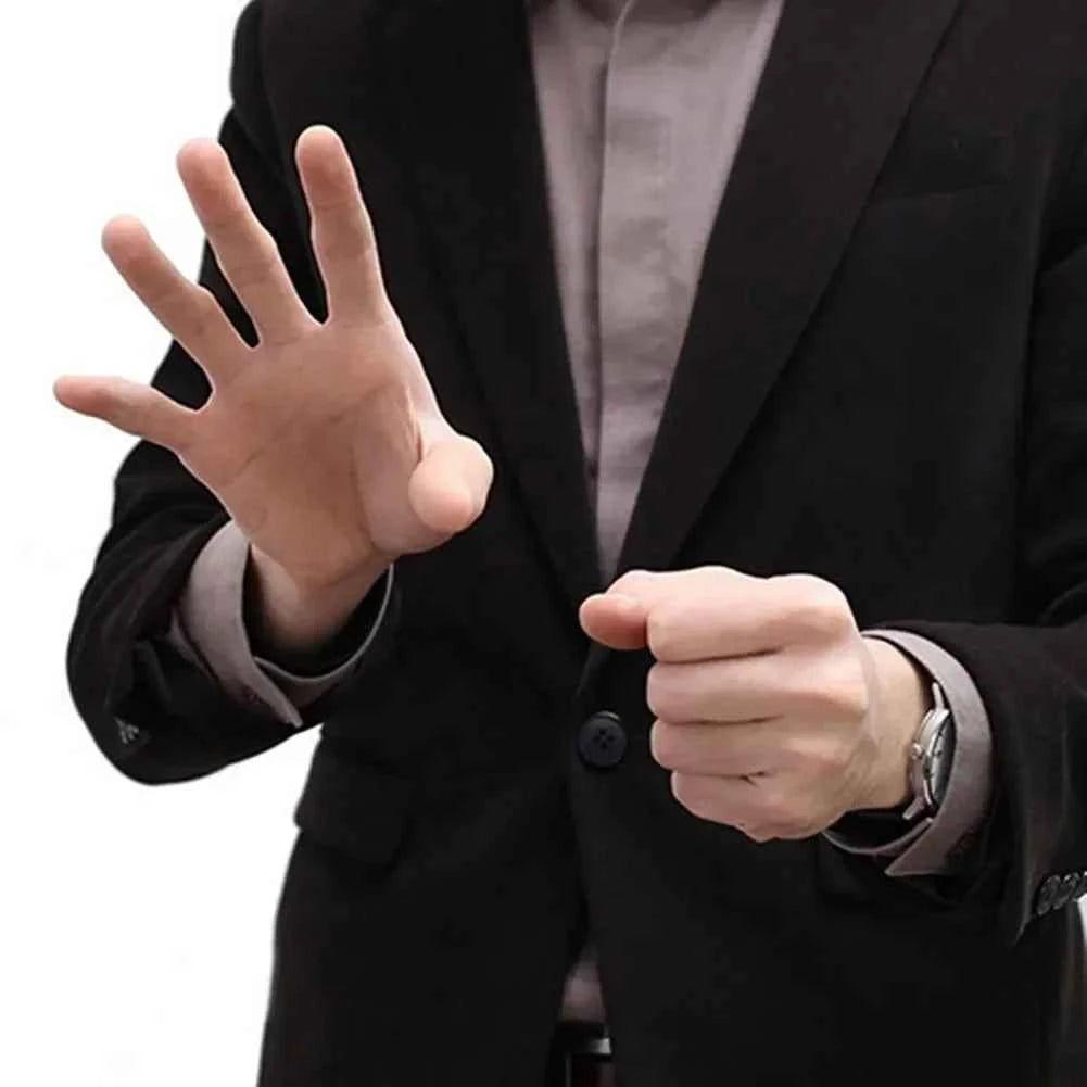 Magic Thumb Tip Props for Close Up Vanish and Appearing Tricks with Red Silk Stage Show Rubber Prank Toy Gifts - Big Tim's Magic Emporium