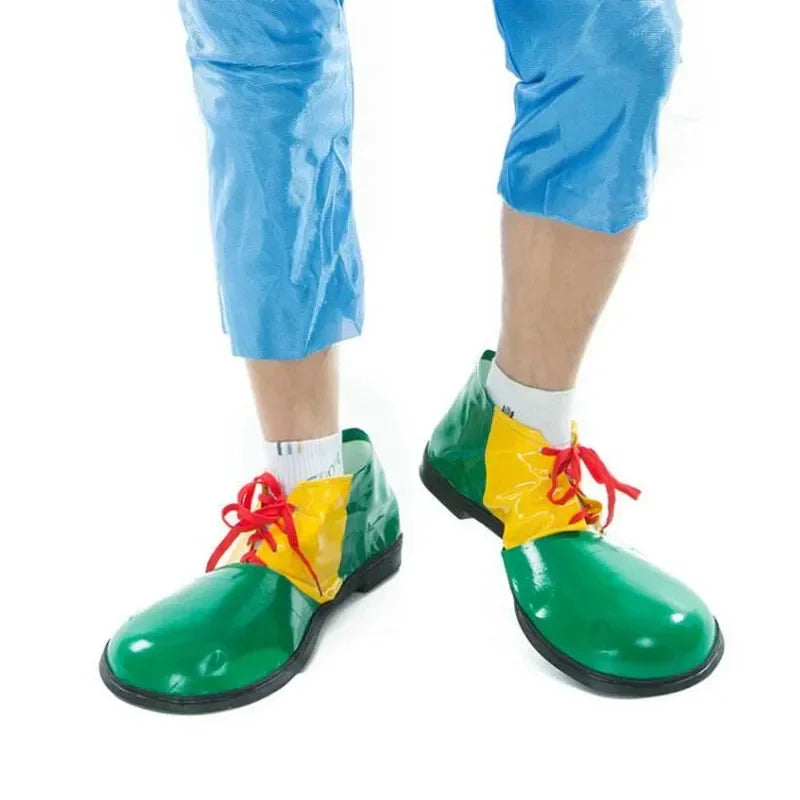 Adult Women Man Leather Clown Shoes Cosplay Props Party Costume Carnival Birthday Gift Masquerade Halloween Easter - Big Tim's Magic Emporium