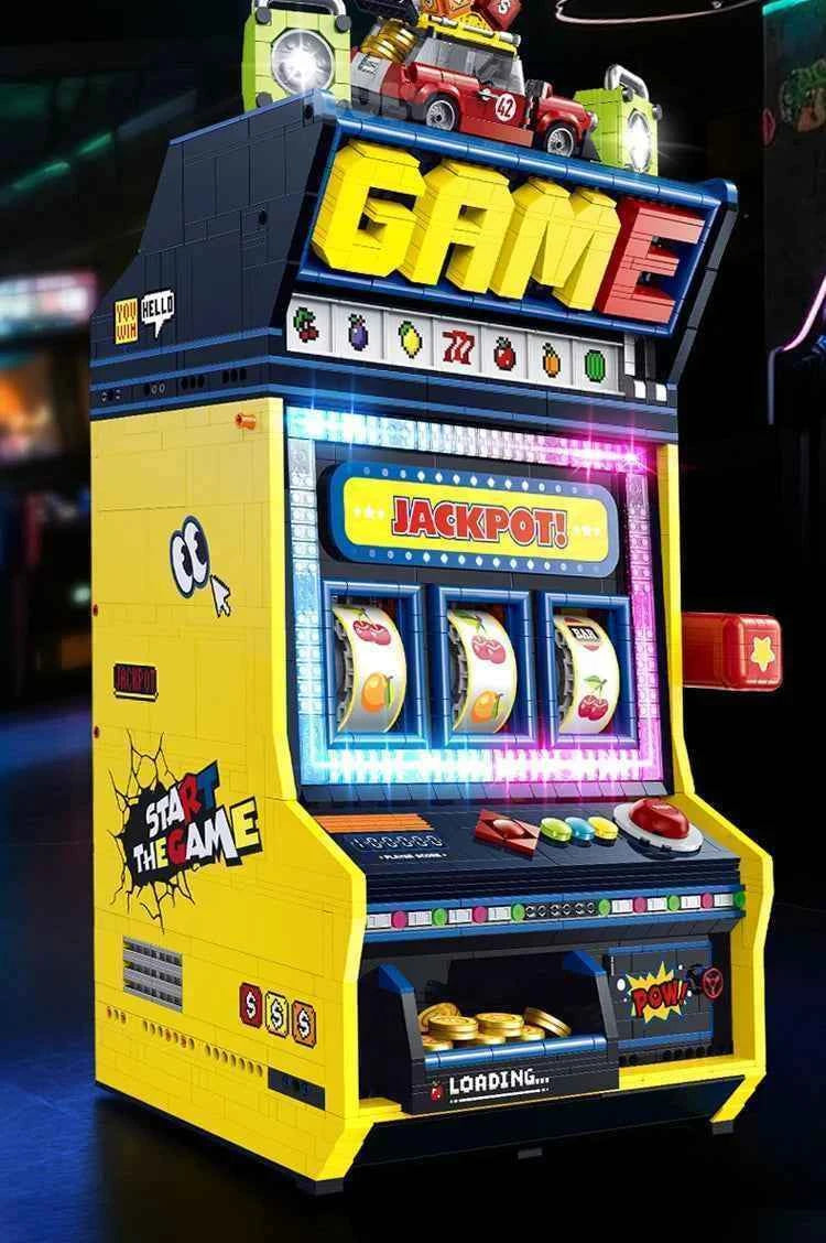 3571PCS Fruit Arcade Building Blocks Retro Game Console Model Toys Assembly Bricks Party Supplies Christmas Gifts For Kids Adult