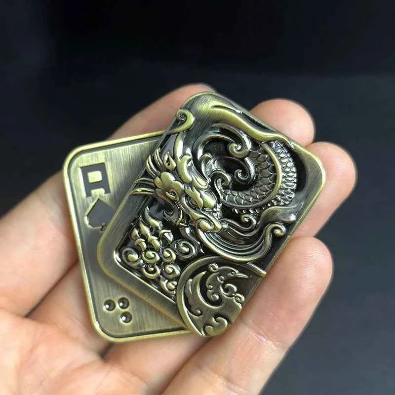 Magnetic Push Coin Haptic Coin Pushing Card Pushing Plate Mechanical Slider Mini Fidget EDC Metal Stress Relief Toy Antistresse
