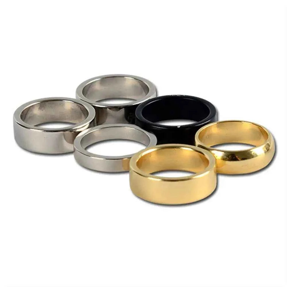 Magic Tricks Magnetic Magic Ring Gold Silver Plate Circular Arc Wizard PK Ring Performance 18mm/19mm/20mm/21mm Magician Ring - Big Tim's Magic Emporium