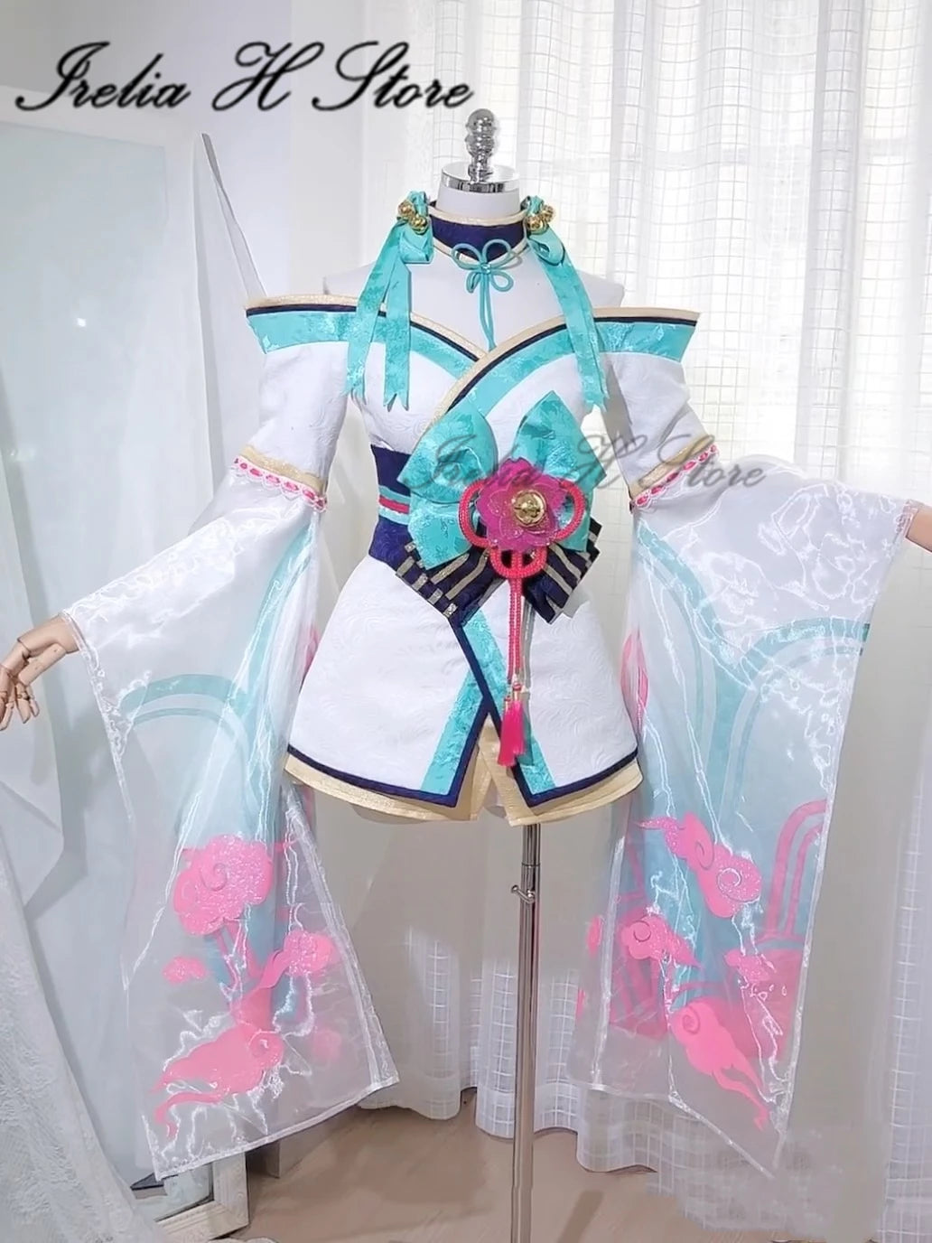 in stock Irelia H Ahri LOL ahri Spirit Blossom Cosplay Costume Halloween party dress for women - Big Tim's Magic Emporium