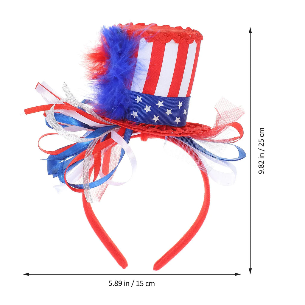 Independence Day Headband Usa Flag Design Celebrate with Style Perfect for 4Th of July Party Favors Women Patriotic Spirit