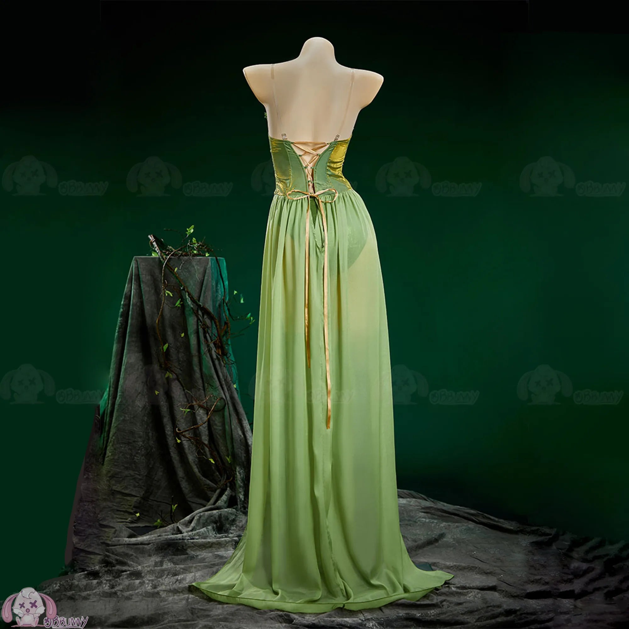 Anime Fairy Elves Cosplay Costume Women Sexy Sling Long Dress Medieval Queen Elf Dress Halloween Carnival Party Perform Clothes - Big Tim's Magic Emporium