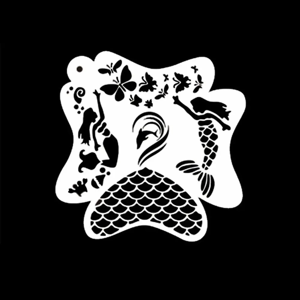Face Paint Stencils Professional Body Art Paint Stencils Reusable for Adults Kids Easily Use Templates for Parties Makeup Tools