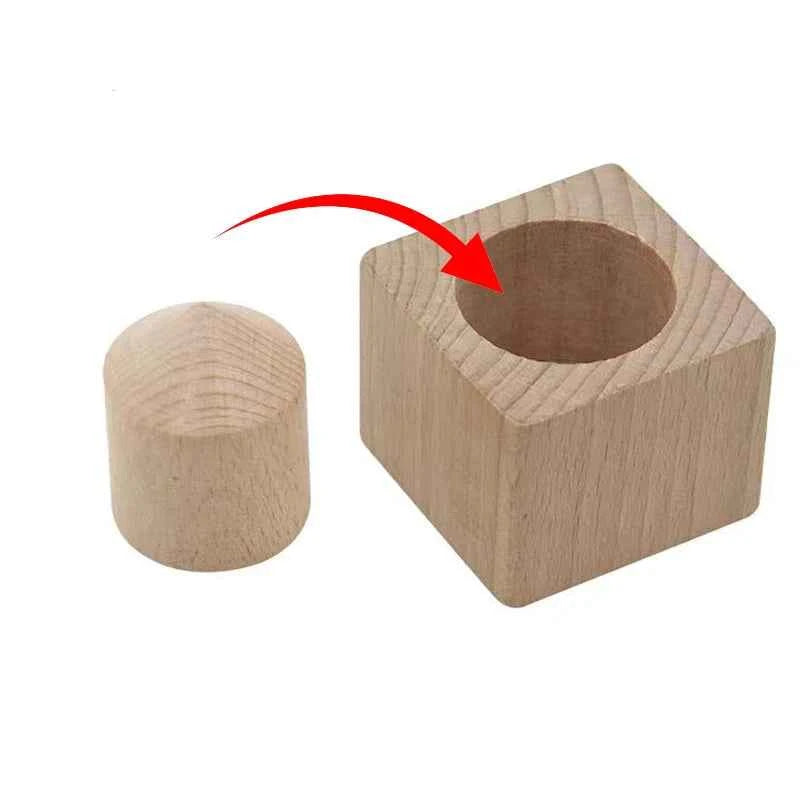 Impossible Wooden Blocks Take The Blocks Out Of The Cylinder Close Up Magic Tricks For Adults Teens Brain Teaser Mind Games