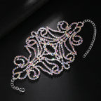 AB Rhinestone Wrap Snap Bracelet