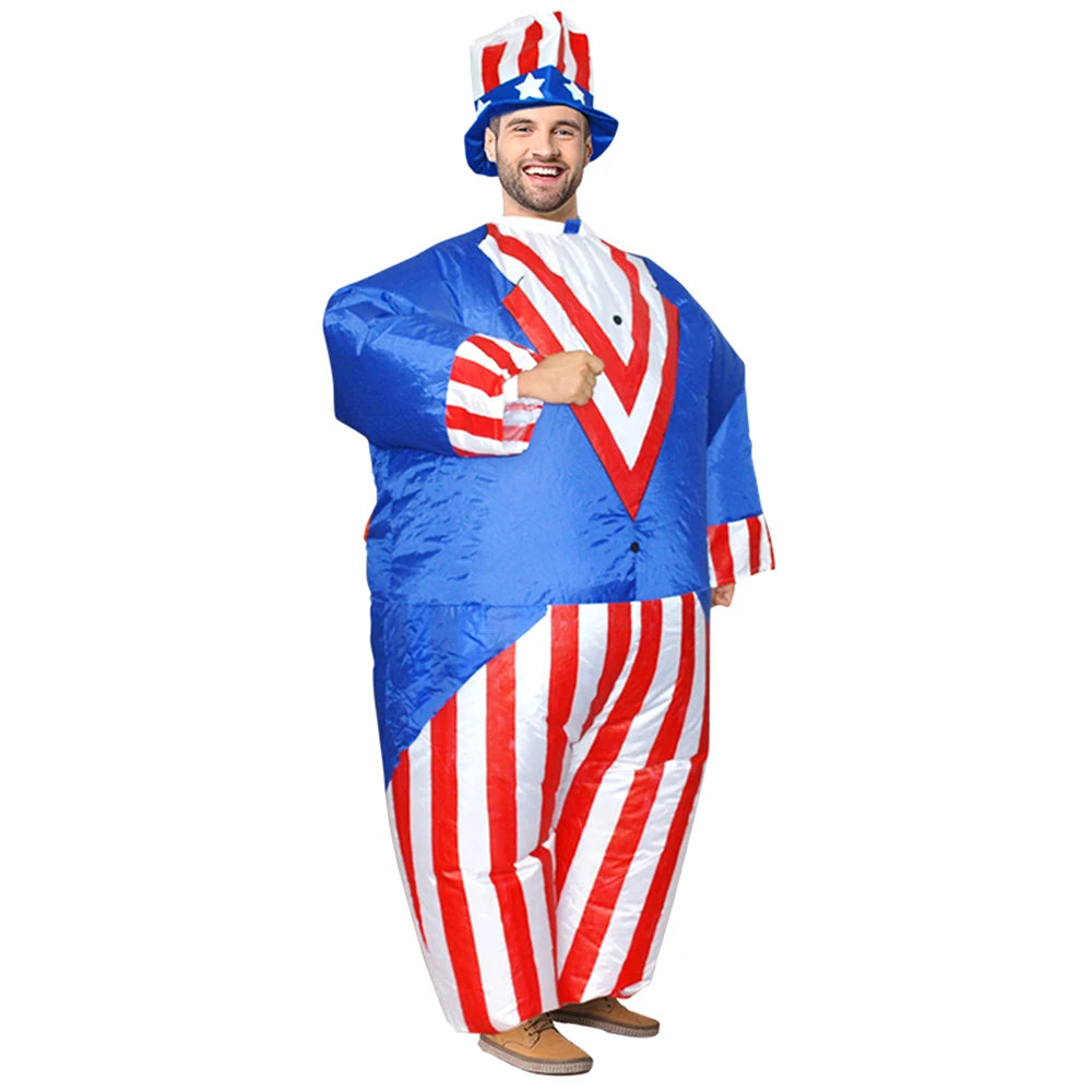 New clown inflatable costume, funny suit, mascot Purim, Halloween and Christmas party Cosplay costume for adults, with multiple - Big Tim's Magic Emporium