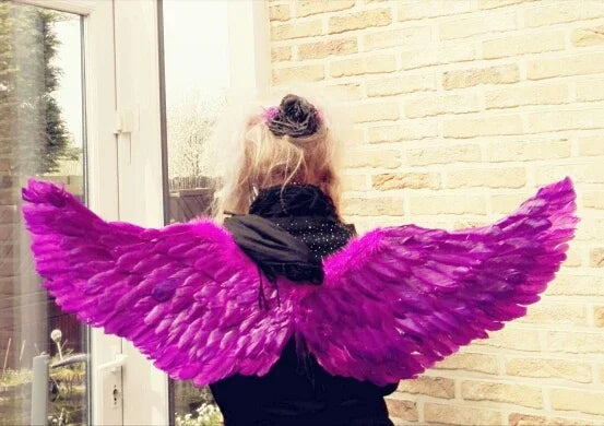 Party Glow LED Angel Feather Wing with Luminous Light Up Effect for Costume Birthday, Wedding and Christmas - Big Tim's Magic Emporium