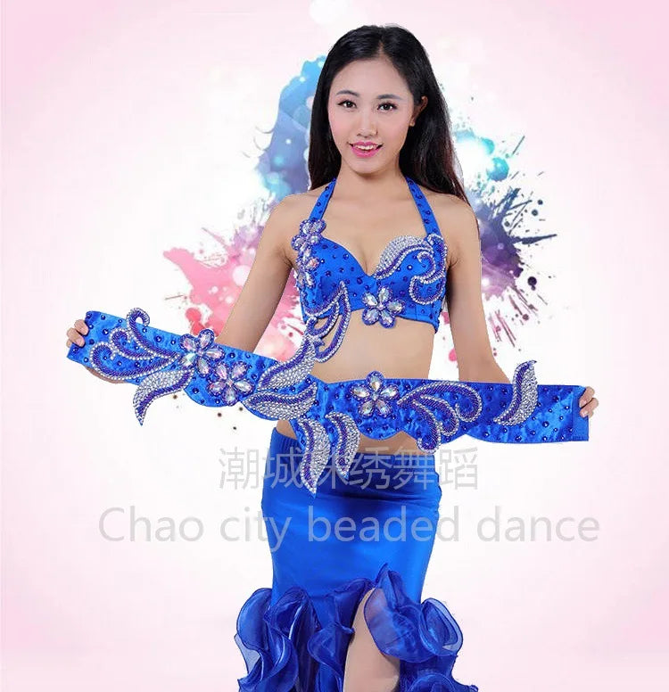 Customized Halloween Belly Dance Costume Set | Exotic Dancewear with Big Skirt - Big Tim's Magic Emporium