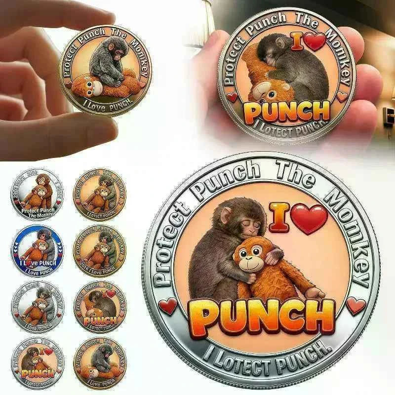 1Pcs Mental Health Motivational Challenge Coins Emotional Support Monkey Coin Inspirational Metal Challenge Coin